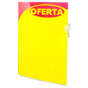 Precificador Lateral em Poliéster 0,3mm A4 – c/ Porta-stopper Mod. 1 – 10un