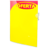 Precificador Lateral A4 Mod.01 em Poliéster com porta-stopper para gôndolas