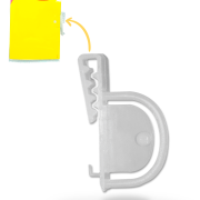Precificador Lateral em Poliéster 0,3mm A6 – c/ Porta-stopper Mod. 1 – 10un