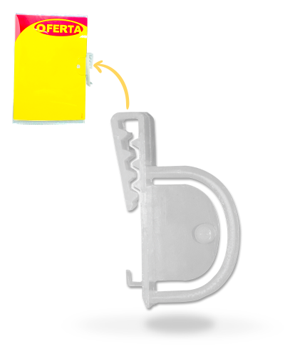 Precificador Lateral em Poliéster 0,3mm A6 – c/ Porta-stopper Mod. 1 – 10un