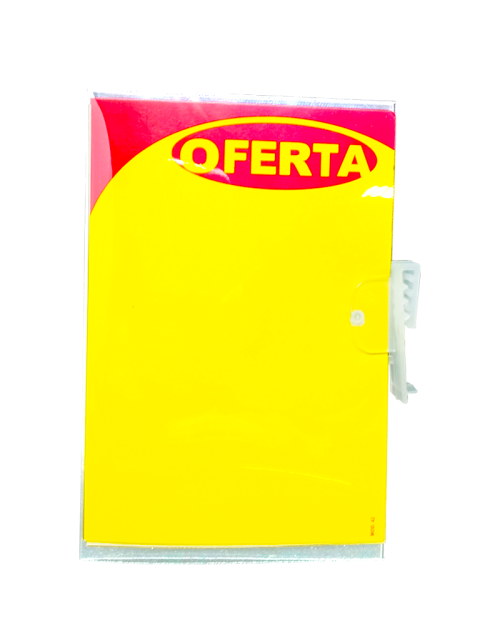 Precificador Lateral em Poliéster 0,3mm A6 – c/ Porta-stopper Mod. 1 – 10un