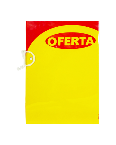 Precificador Lateral em Poliéster 0,3mm A4 – c/ Porta-stopper Mod. 2 – 10un