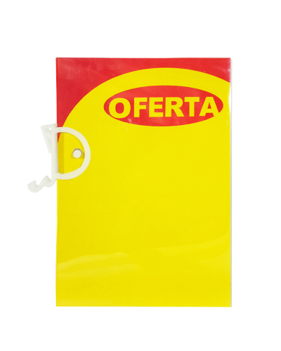 Precificador Lateral em Poliéster 0,3mm A5 – c/ Porta-stopper Mod. 2 – 10un