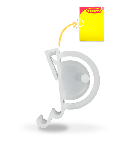 Precificador Lateral em Poliéster 0,3mm A6 – c/ Porta-stopper Mod. 2 – 10un