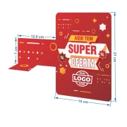 Stopper Lateral em PS 1mm IP F/V – A5 com Aba para Fixar e Base em L – Fita DF