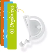 Placa de Identificação em PS 2mm IP F/V – 10x50cm c/ Porta-stopper Mod. 2
