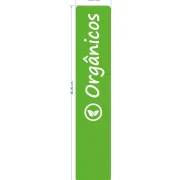 Placa de Identificação em PS 2mm IP F/V – 10x50cm c/ Porta-stopper Ventosa