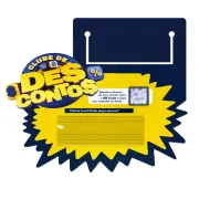 Placa de Identificação em PP 0,40mm IP – 21×17,5cm p/ 1 Etiqueta 10×3,5cm c/ Visor de Etiqueta