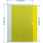 Porta-cartaz em Petg 0,75mm – 1 Bolsa A4 ALS c/ Fita. DF