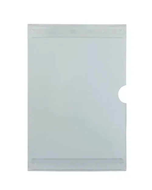 Porta-cartaz em Petg 0,75mm – 1 Bolsa A5 ALS c/ Fita. DF
