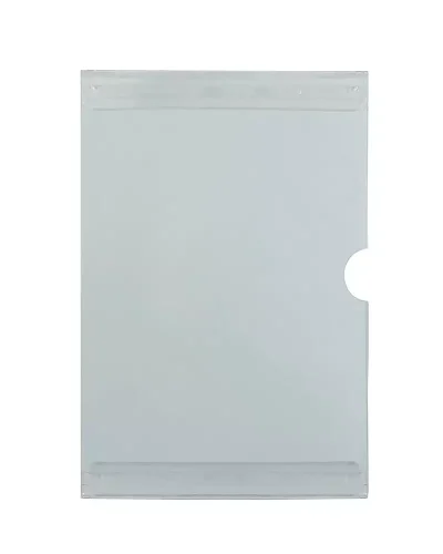 Porta-cartaz em Petg 0,75mm – 1 Bolsa A5 ALS c/ Fita. DF