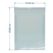 Porta-cartaz em Poliéster 0,3mm – 1 Bolsa A3 AC c/ Aba – 5un