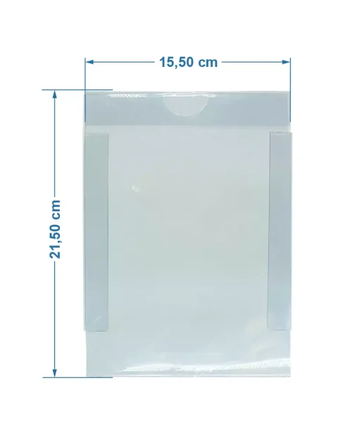 Porta-cartaz em Poliéster 0,3mm – 1 Bolsa A5 AC c/ Aba c/ 20un