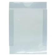 Porta-cartaz em Poliéster 0,3mm – 1 Bolsa A6 AC c/ Aba – 40un