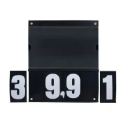 Placa de Preços em PS 2mm IP – 30x35cm 1 Bolsa 29×17,5cm s/ Imagem c/ 4 ilhós