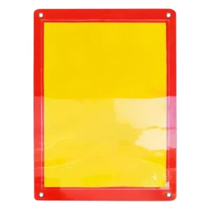 Escreve Apaga Acm 72x97cm com área de escrita A1 e 4 ilhós metálicos.