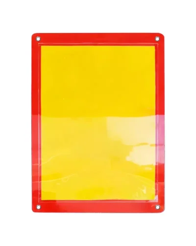 Escreve Apaga em Acm 3mm Vermelho SI – 72x97cm Area de Escrita A1 c/ 4 ilhós