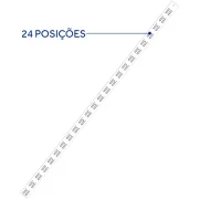 Fita Cross Clip Strip Transparente 24 Posições