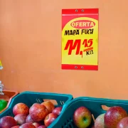 Porta-cartaz em PS 2mm IP – 21x40cm 1 Bolsa A4 – ALS – c/ 4 Parafusos de Pressão