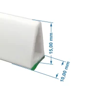 Perfil Peg Doc 15cm c/ Fita Dupla Face – 50un