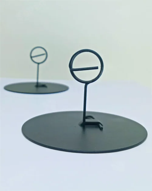 Suporte de Metal 8x5cm para Etiquetas e Placas