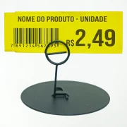 Suporte de Metal 8x5cm para Etiquetas e Placas