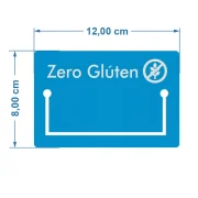 Placa de Identificação em PP 0,4mm IP – 12x8cm c/ Visor de Etiqueta Inferior 7un