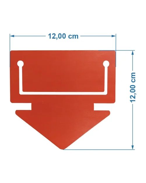 Placa de Identificação em Petg 0,75mm – 12x12cm c/ Visor p/ Etiqueta 10x4cm – 20un