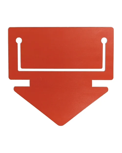 Placa de Identificação em Petg 0,75mm – 12x12cm c/ Visor p/ Etiqueta 10x4cm – 20un