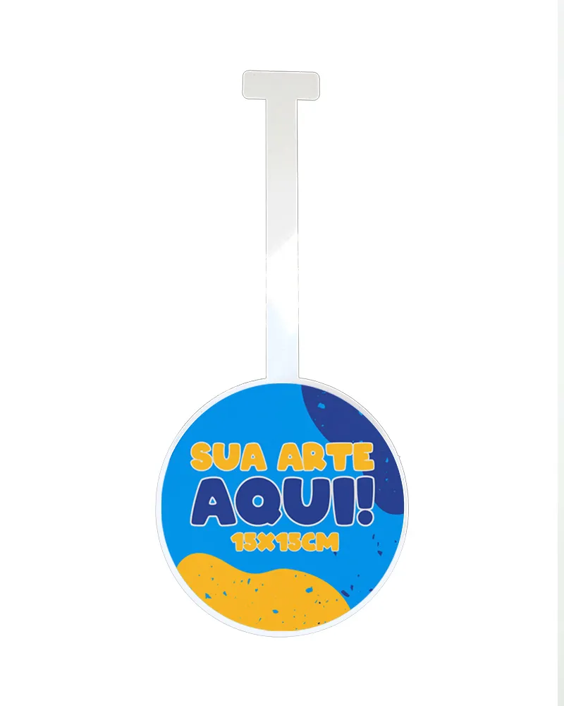 Wobbler em PP 0,4mm IP Peça Inteira – 15x15cm – 20un