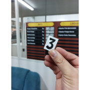 Painel Precificador em Acm 3mm IP – 47,5x80cm 14 Itens Removíveis – c/ Fita. DF