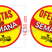 Stopper Seta Oferta em PP 0,4mm IP F/V – 14,5×14,5cm c/ Porta-stopper Mod. 2