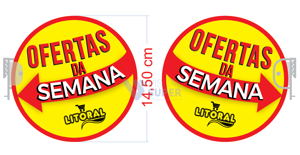 Stopper Seta Oferta em PP 0,4mm IP F/V – 14,5×14,5cm c/ Porta-stopper Mod. 2
