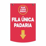 Placa de Identificação em PS 2mm 26x40cm IP F/V – 2 ilhos