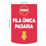 Placa de Identificação em PS 2mm 26x40cm IP F/V – 2 ilhos