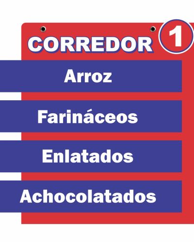 Placa de Identificação em PS 2mm IP F/V – 45x45cm c/ 2 ilhós