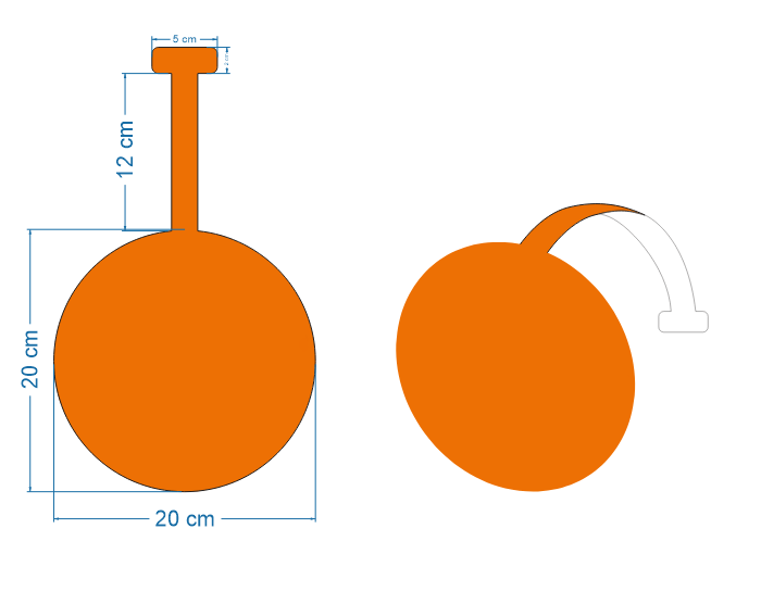Wobbler em PP 0,4mm IP Peça Inteira – 20x20cm