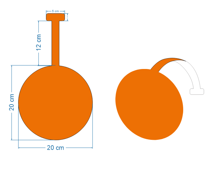 Wobbler em PP 0,4mm IP Peça Inteira – 20x20cm