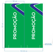 Totem em Polionda 3mm 50x120cm