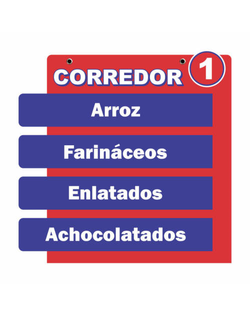 Placa de Identificação em PS 2mm IP F/V – 45x45cm c/ 2 ilhós