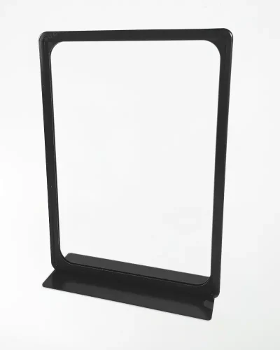 Display Base PS p/ Folha A4 – Moldura Preta Standard