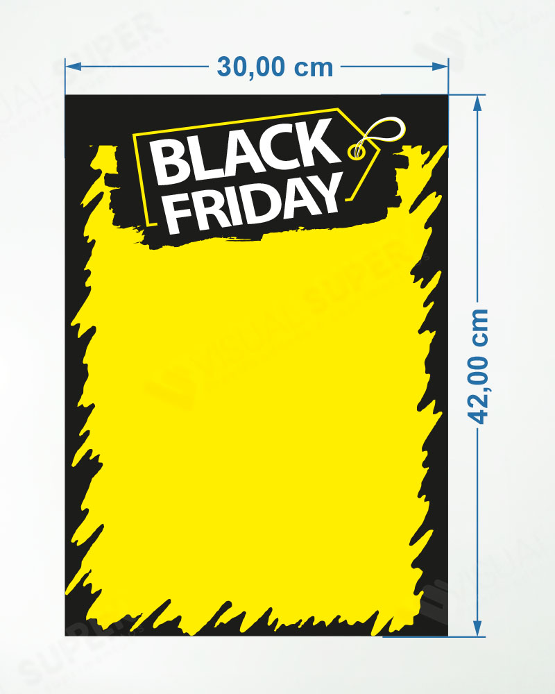 Cartaz Black Friday 30x42cm Mod. BF.01 – 100un