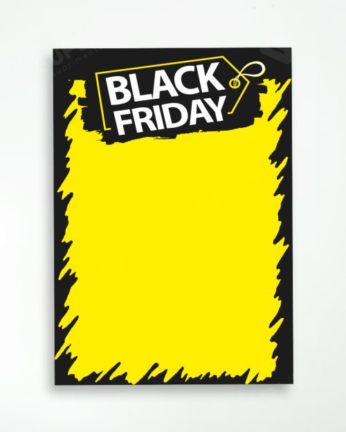 Cartaz Black Friday 21x30cm Mod. BF.02 – 100un