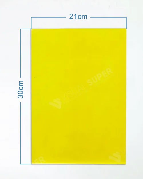 Cartaz Amarelo Neutro Offset 120g A4 p/ Impressora – 100un