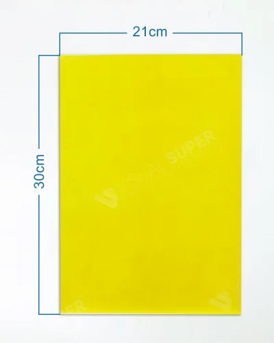 Cartaz Amarelo Neutro Offset 120g A4 p/ Impressora – 100un