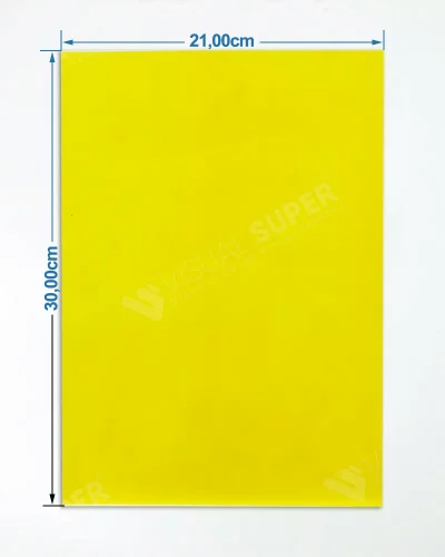 Cartaz Amarelo Neutro Offset 120g A4 p/ Impressora – 100un