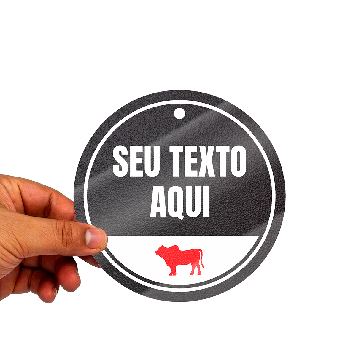 Tag de Produtos em PP 0,4mm IP c/ Laminação – 9x9cm – 12un