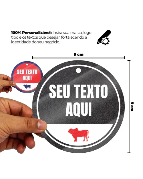 Tag de Produtos em PP 0,4mm IP F/V c/ Laminação – 9x9cm – 12un