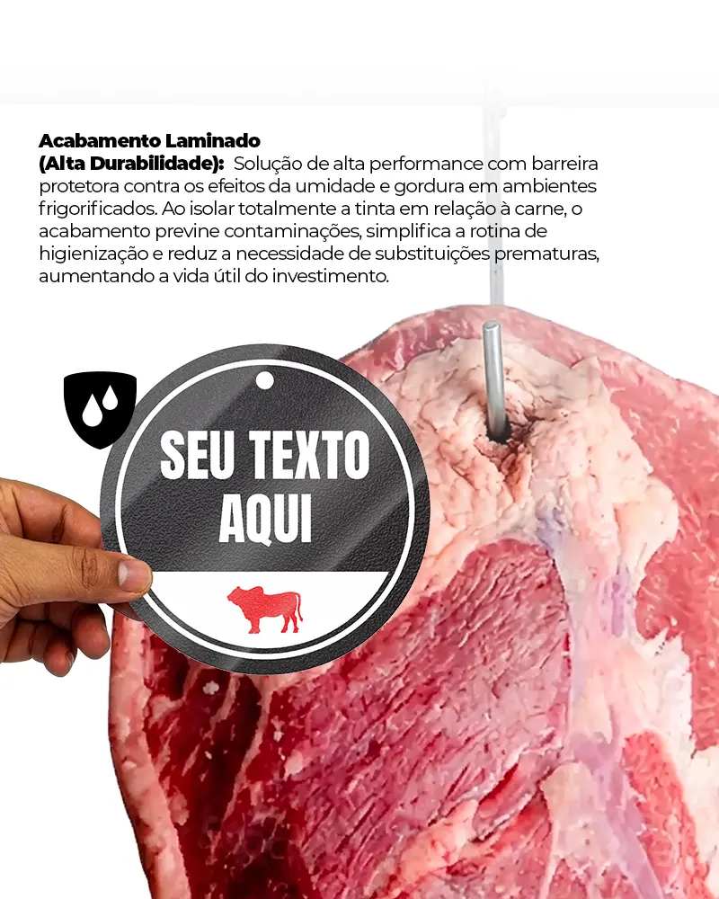 Tag de Produtos em PP 0,4mm IP c/ Laminação – 9x9cm – 12un