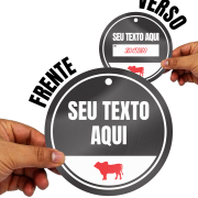 Tag de Produtos em PP 0,4mm IP F/V c/ Laminação – 9x9cm – 12un
